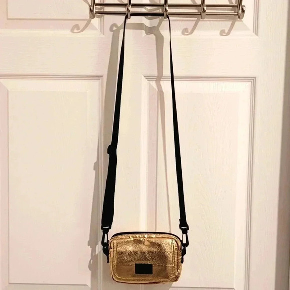 PINK Victoria Secret Gold Crossbody Adjustable Bag - Picture 12 of 12